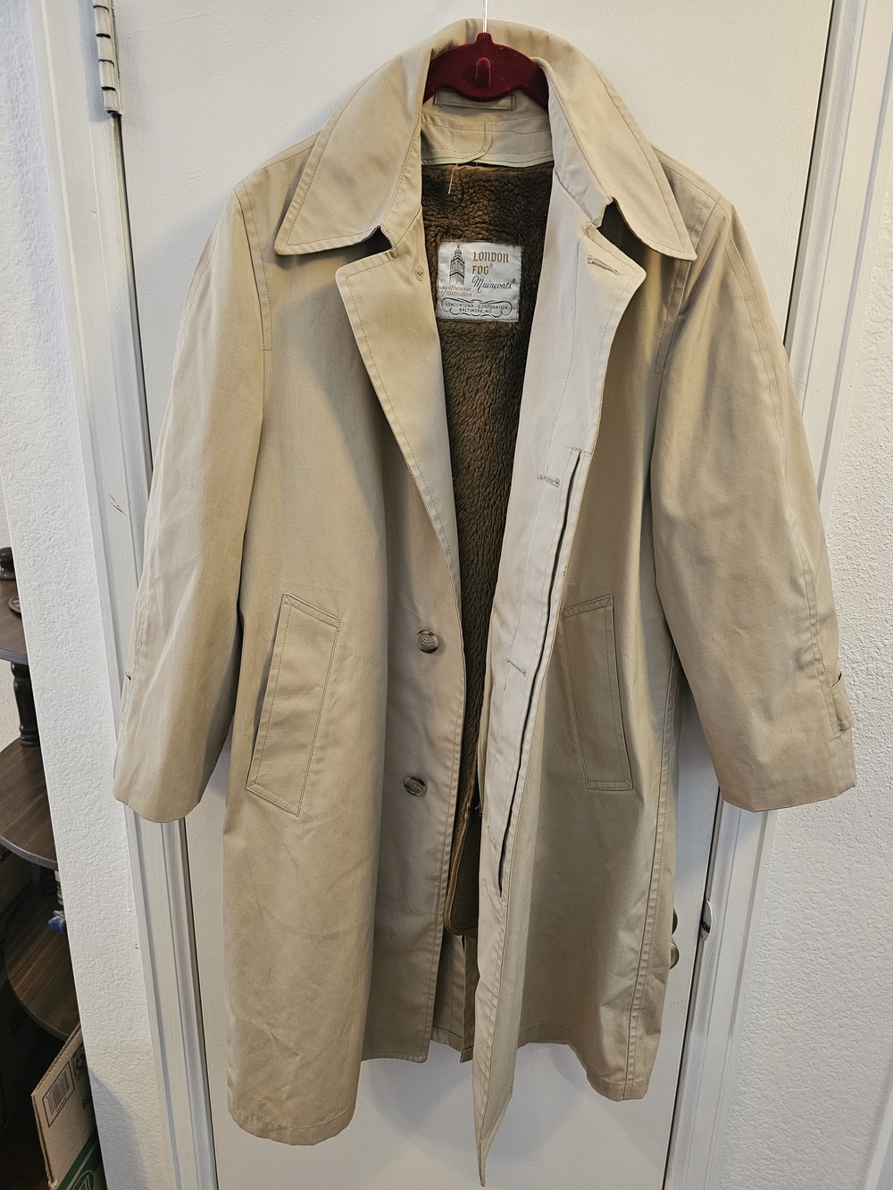 London Fog Beige Classic Trench Coat